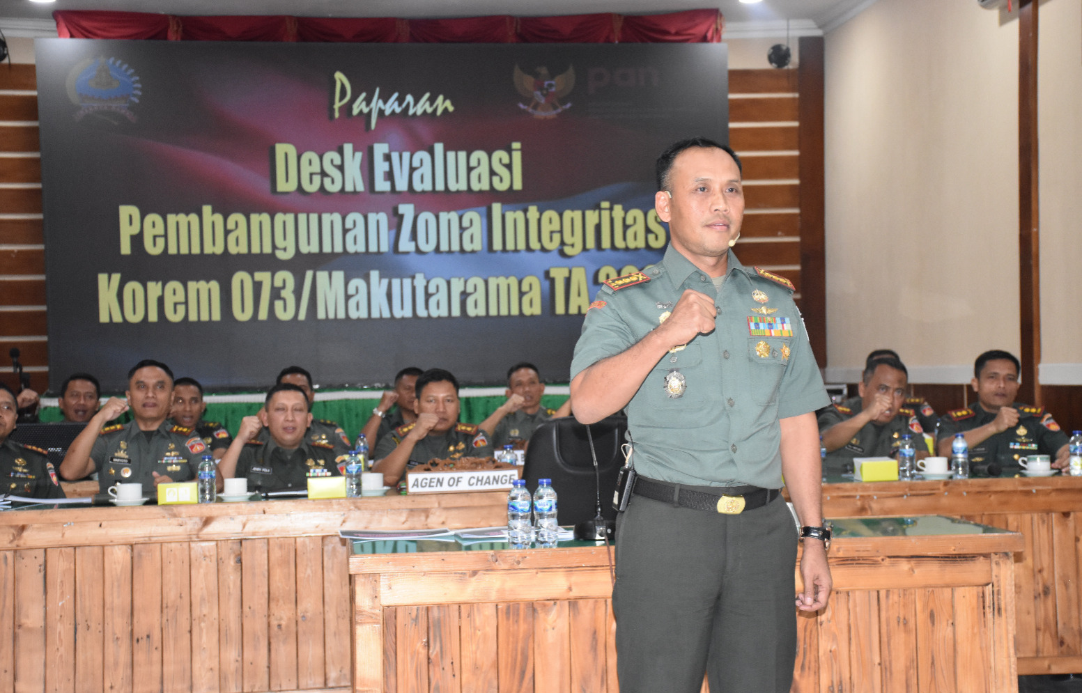 Korem 073/Makutarama Laksanakan Desk Evaluation Pembangunan ZI dari Tim Penilai Nasional Menpan-RB